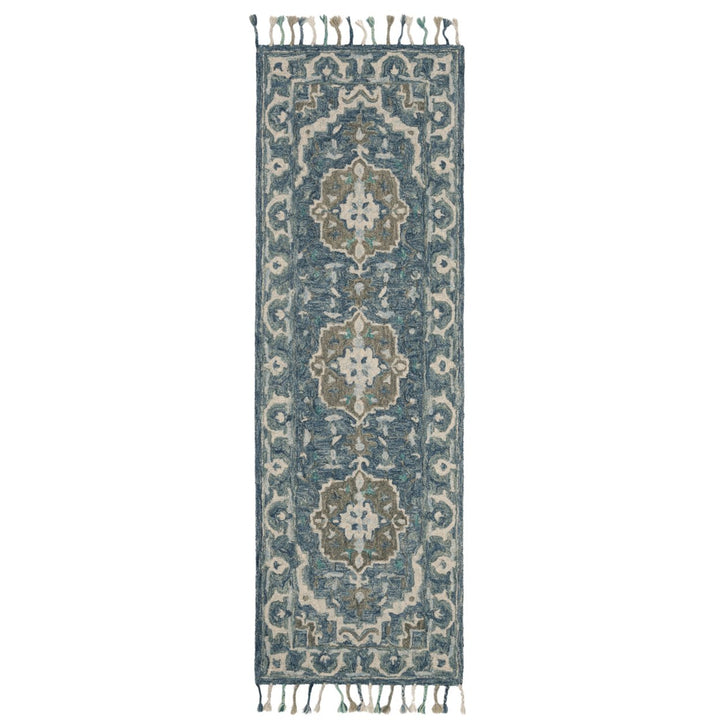 SAFAVIEH Aspen APN230A Handmade Dark Blue / Grey Rug Image 1