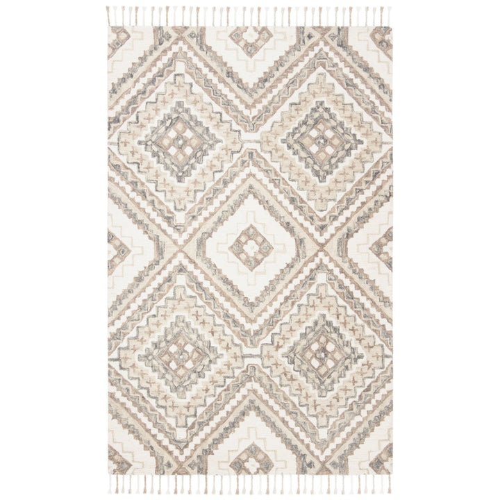 SAFAVIEH Aspen APN250E Handmade Taupe / Ivory Rug Image 5