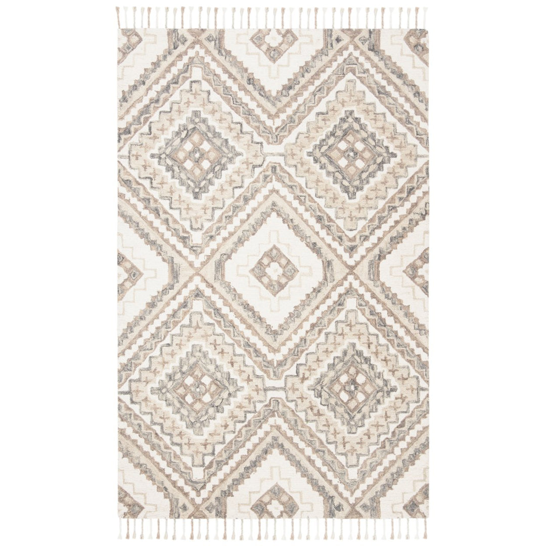 SAFAVIEH Aspen APN250E Handmade Taupe / Ivory Rug Image 1