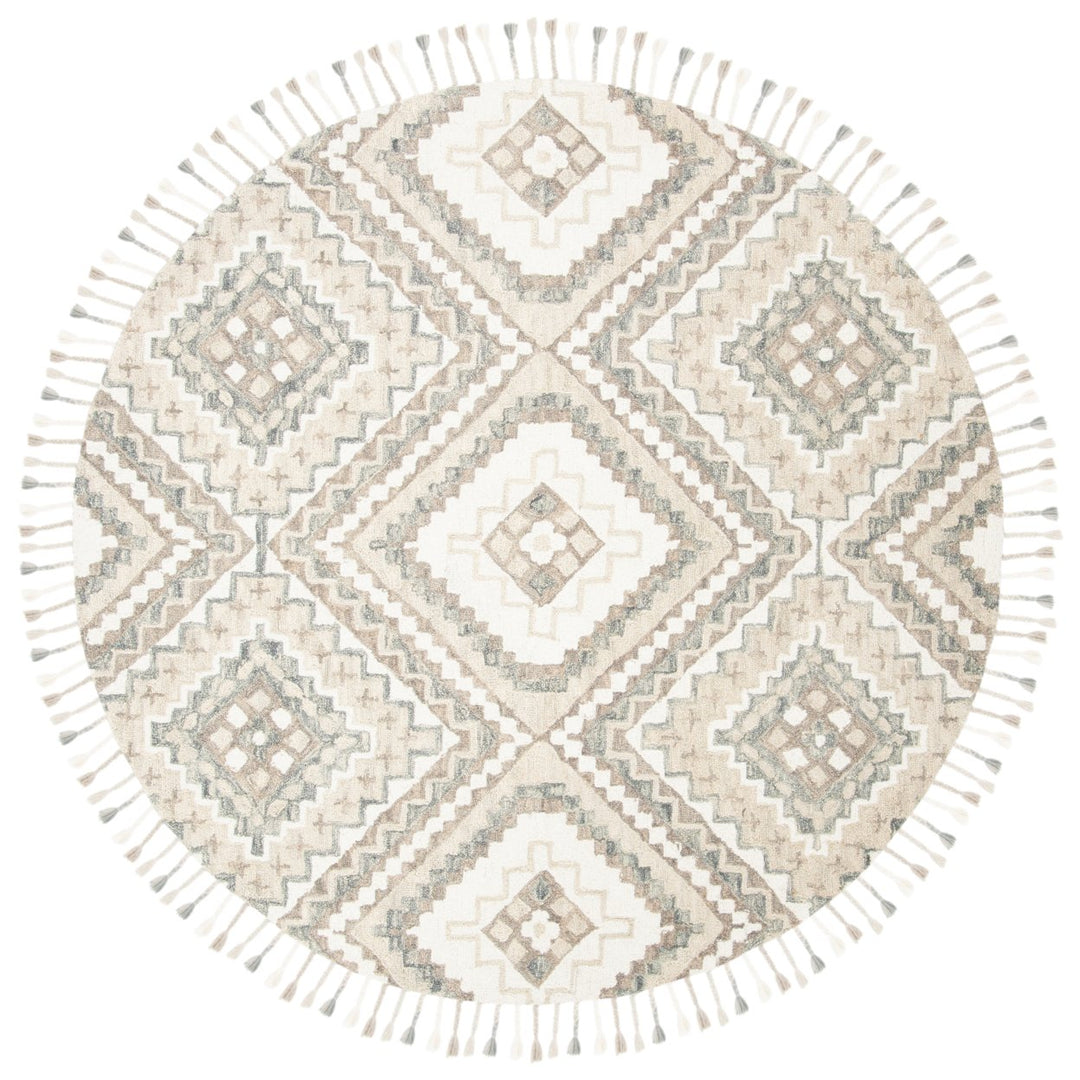 SAFAVIEH Aspen APN250E Handmade Taupe / Ivory Rug Image 6