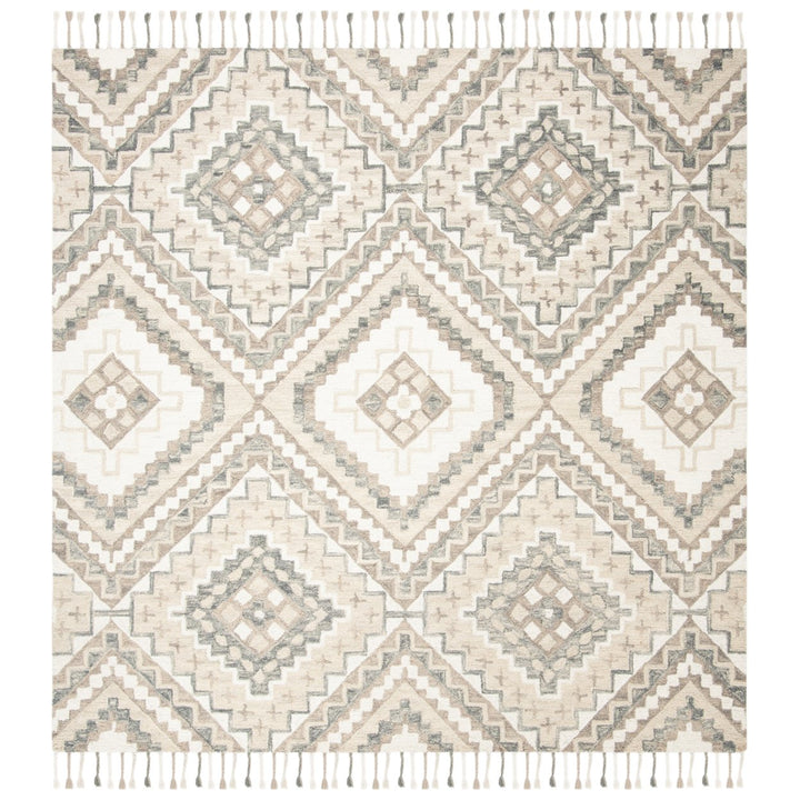 SAFAVIEH Aspen APN250E Handmade Taupe / Ivory Rug Image 7