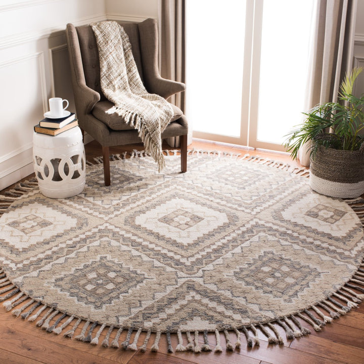 SAFAVIEH Aspen APN250E Handmade Taupe / Ivory Rug Image 8