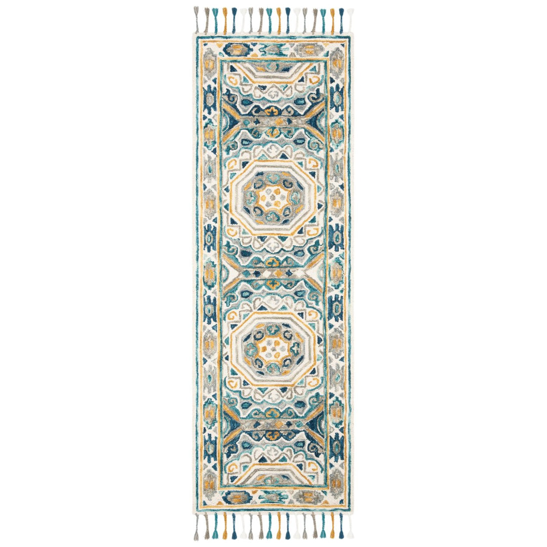 SAFAVIEH Aspen APN251A Handmade Ivory / Charcoal Rug Image 5