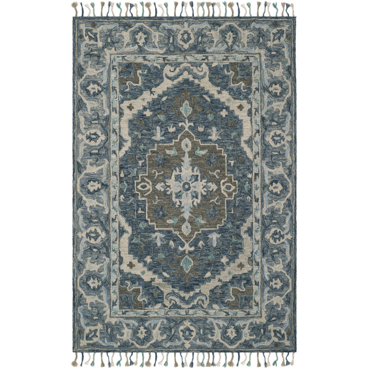 SAFAVIEH Aspen APN230A Handmade Dark Blue / Grey Rug Image 10