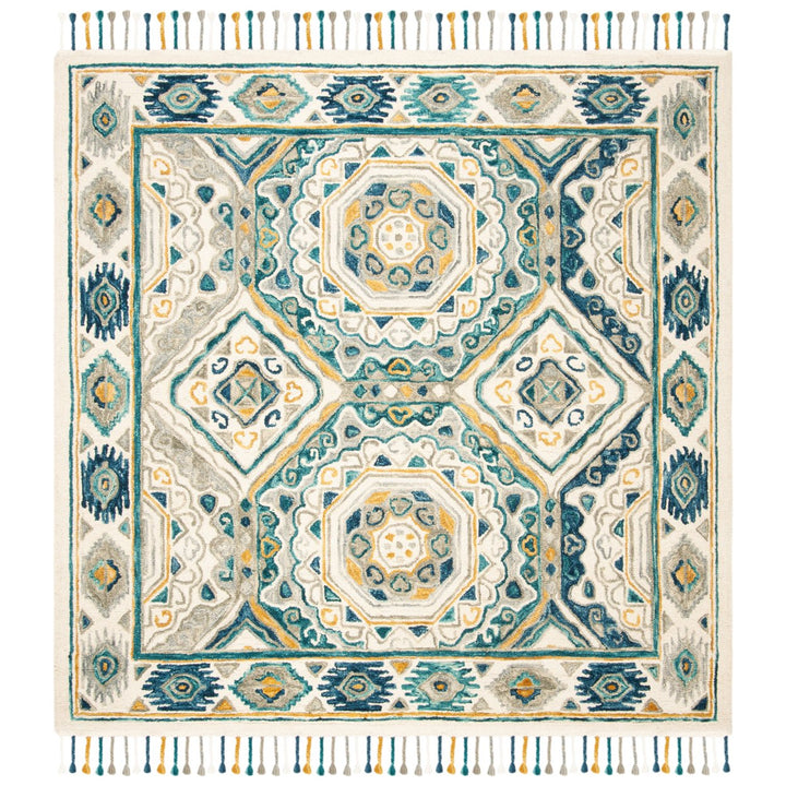 SAFAVIEH Aspen APN251A Handmade Ivory / Charcoal Rug Image 6