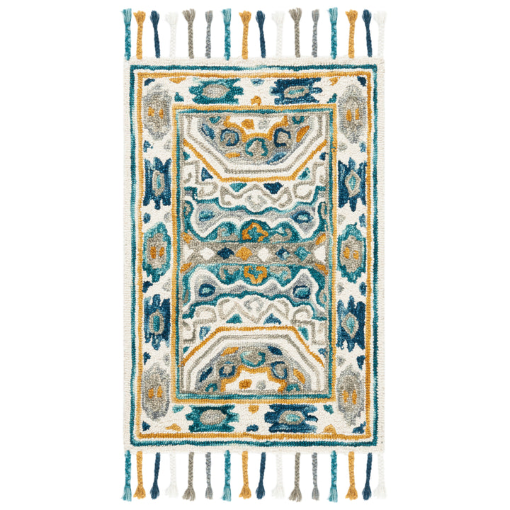 SAFAVIEH Aspen APN251A Handmade Ivory / Charcoal Rug Image 8