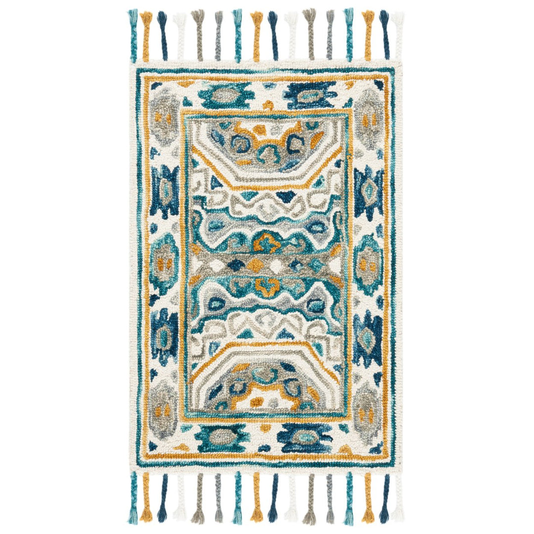 SAFAVIEH Aspen APN251A Handmade Ivory / Charcoal Rug Image 1