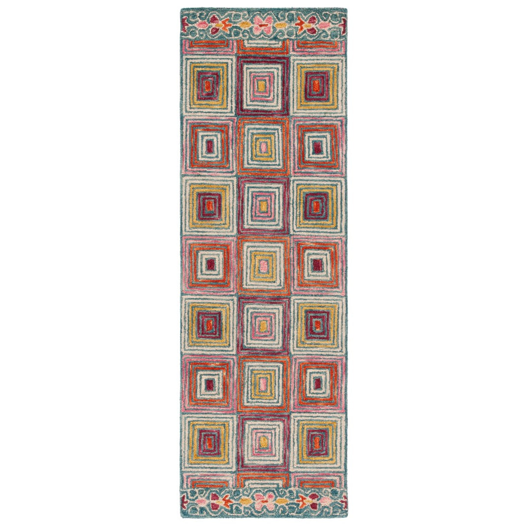 SAFAVIEH Aspen Collection APN270U Handmade Pink/Gold Rug Image 1