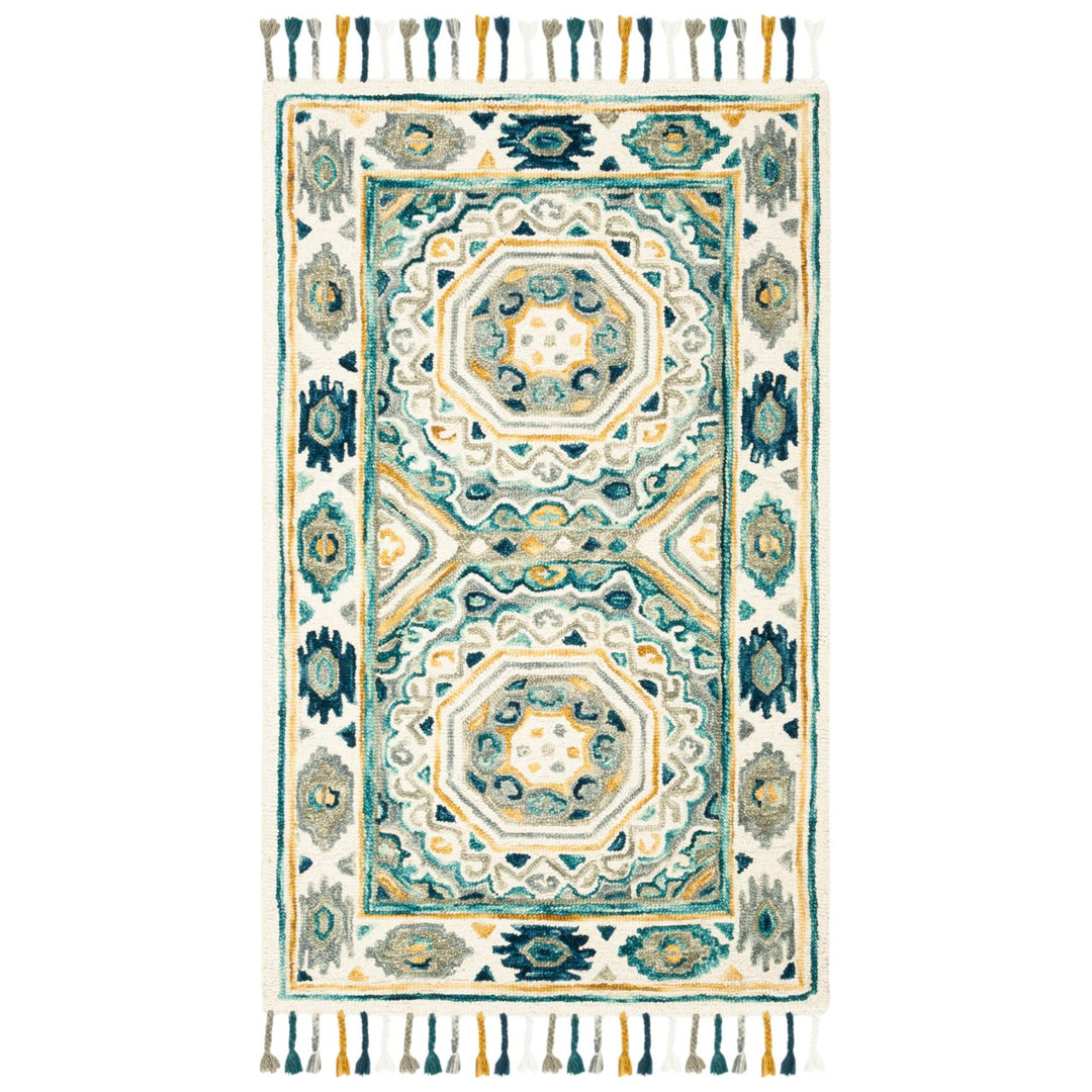 SAFAVIEH Aspen APN251A Handmade Ivory / Charcoal Rug Image 1