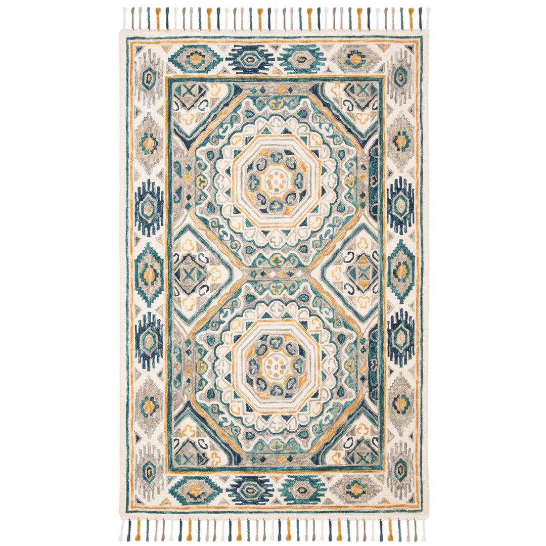 SAFAVIEH Aspen APN251A Handmade Ivory / Charcoal Rug Image 10