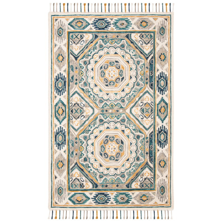 SAFAVIEH Aspen APN251A Handmade Ivory / Charcoal Rug Image 10