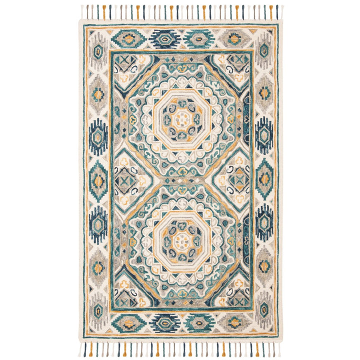 SAFAVIEH Aspen APN251A Handmade Ivory / Charcoal Rug Image 1