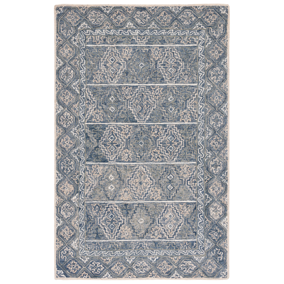 SAFAVIEH Aspen APN275M Handmade Blue / Beige Rug Image 1