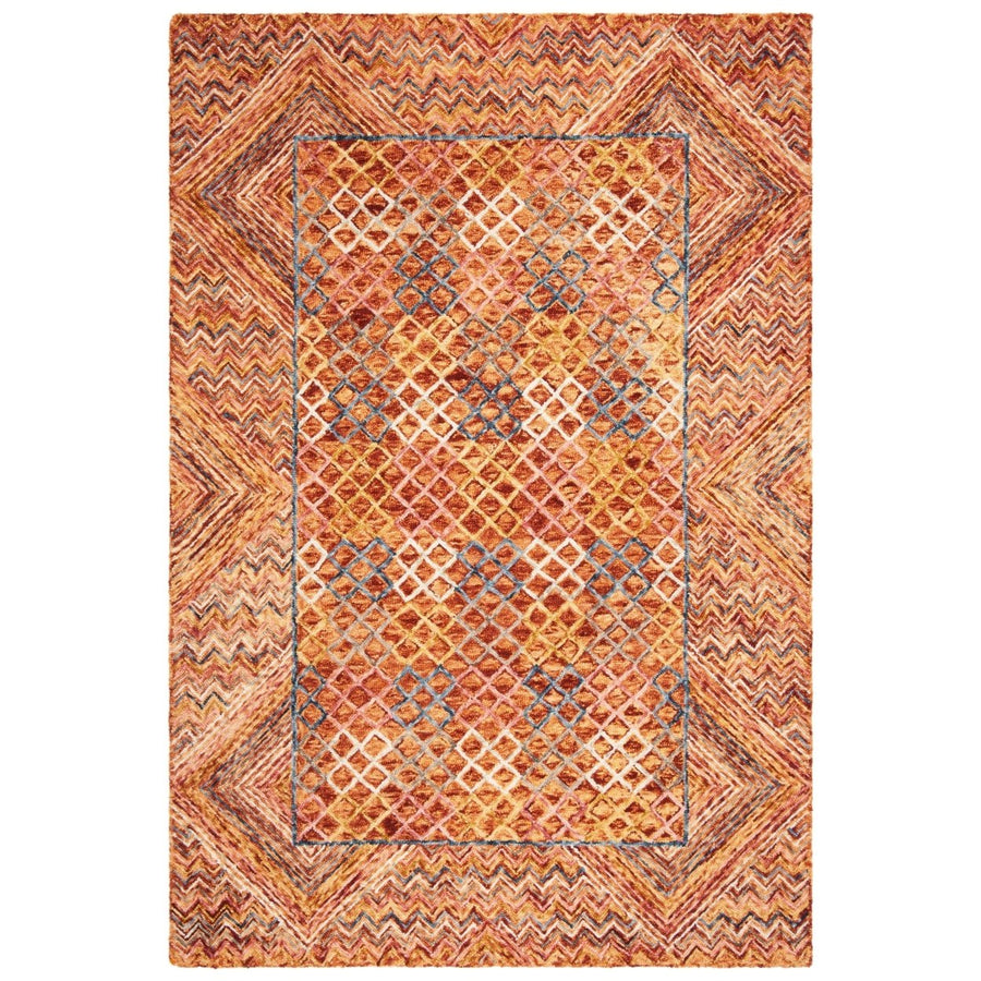 SAFAVIEH Aspen Collection APN282D Handmade Gold/Pink Rug Image 1