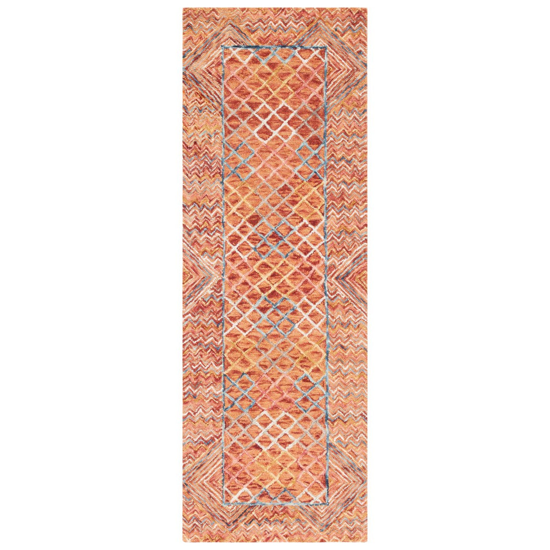 SAFAVIEH Aspen Collection APN282D Handmade Gold/Pink Rug Image 1