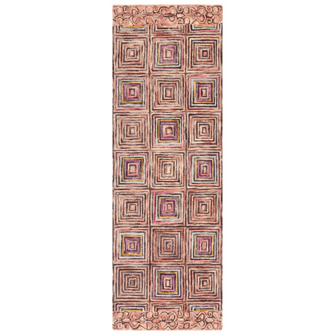 SAFAVIEH Aspen Collection APN285U Handmade Pink/Blue Rug Image 3