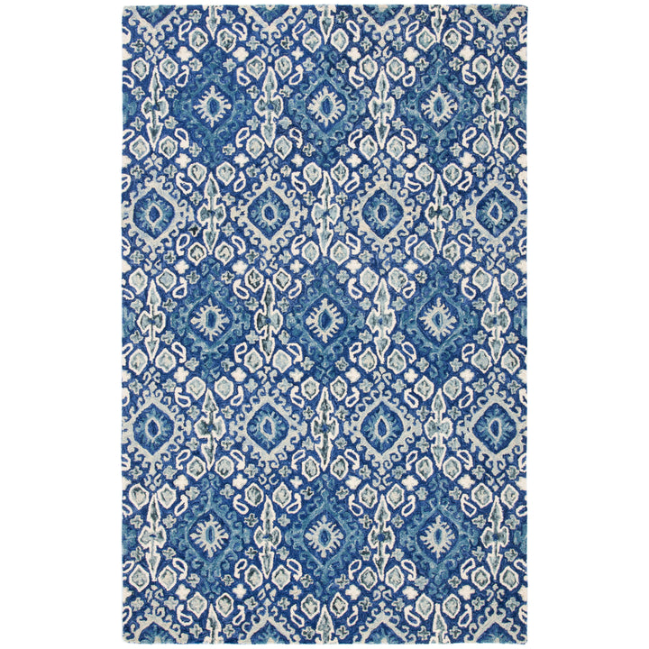 SAFAVIEH Aspen APN295N Handmade Navy / Beige Rug Image 1