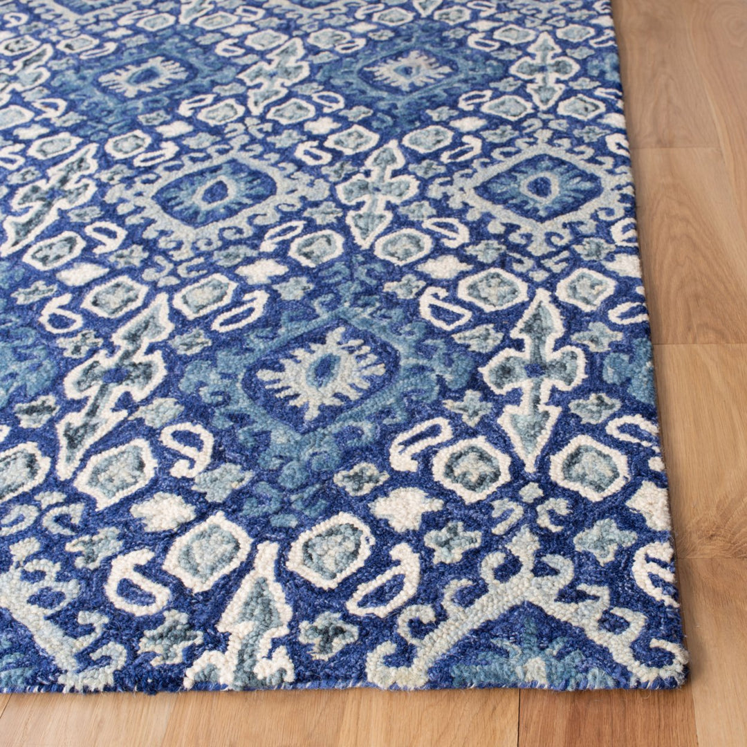 SAFAVIEH Aspen APN295N Handmade Navy / Beige Rug Image 4