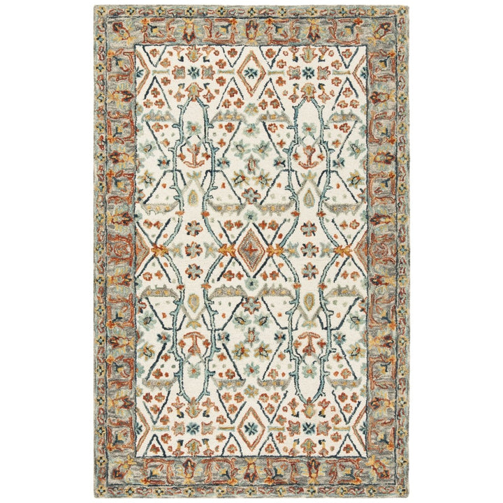 SAFAVIEH Aspen APN308A Handmade Ivory / Blue Rug Image 8