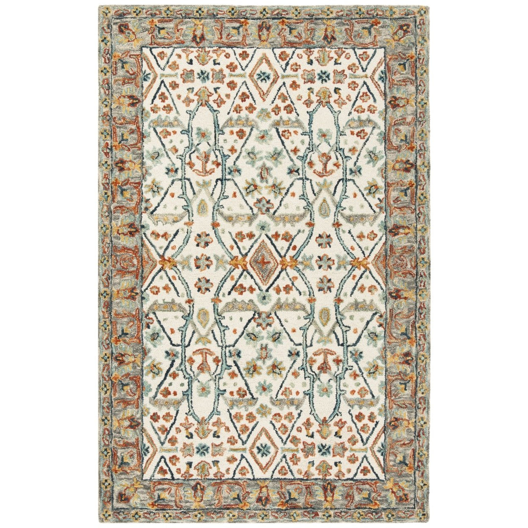 SAFAVIEH Aspen APN308A Handmade Ivory / Blue Rug Image 1