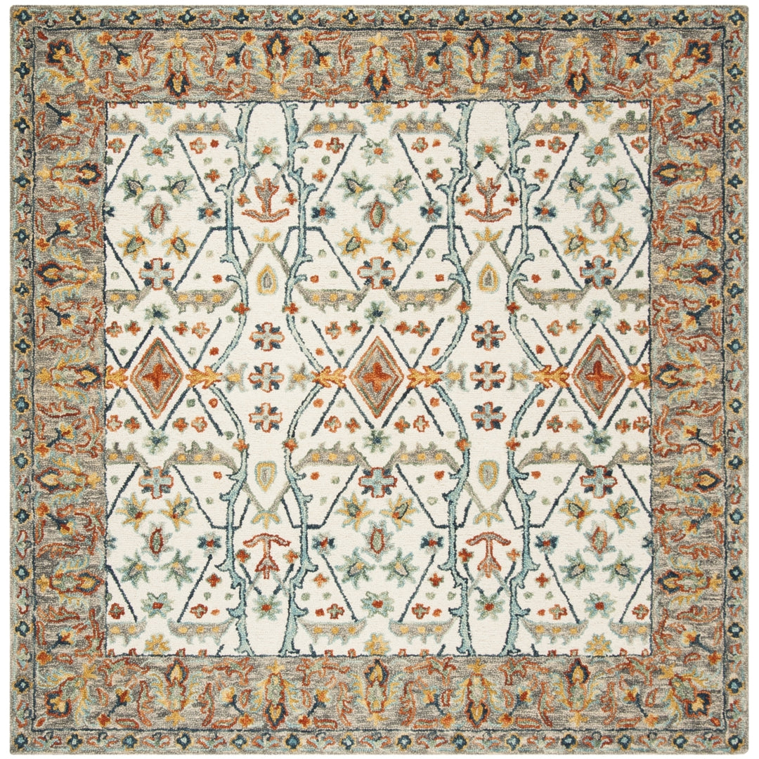 SAFAVIEH Aspen APN308A Handmade Ivory / Blue Rug Image 10