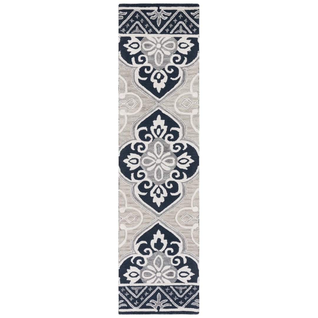 SAFAVIEH Aspen APN351M Handmade Blue / Ivory Rug Image 2