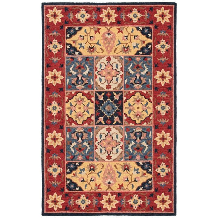 SAFAVIEH Aspen Collection APN402Q Handmade Red / Gold Rug Image 1