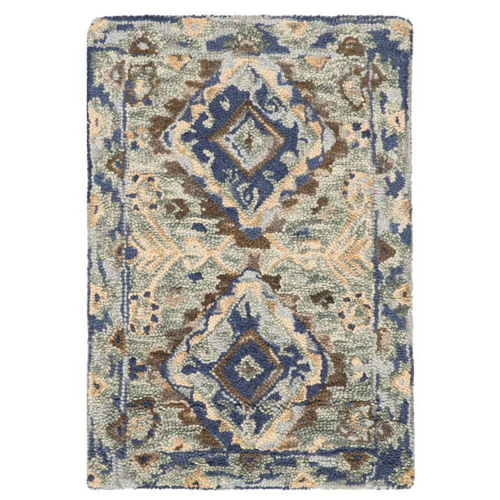 SAFAVIEH Aspen APN504A Handmade Blue / Beige Rug Image 3