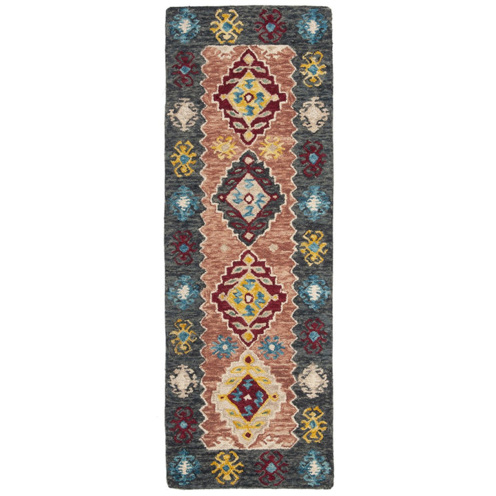 SAFAVIEH Aspen APN508B Handmade Beige / Charcoal Rug Image 5