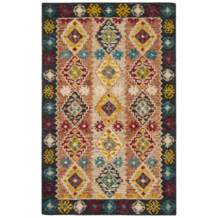 SAFAVIEH Aspen APN508B Handmade Beige / Charcoal Rug Image 9