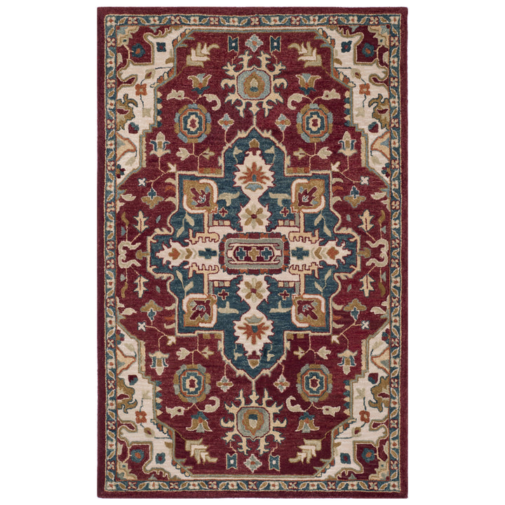 SAFAVIEH Aspen Collection APN507A Handmade Red / Blue Rug Image 9