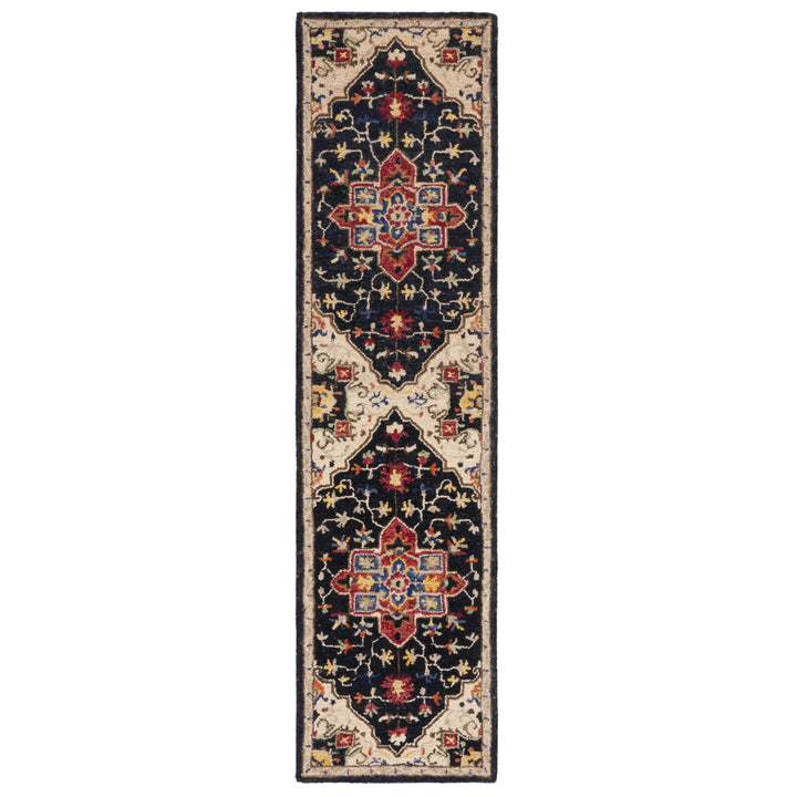 SAFAVIEH Aspen APN511H Handmade Charcoal / Cream Rug Image 5