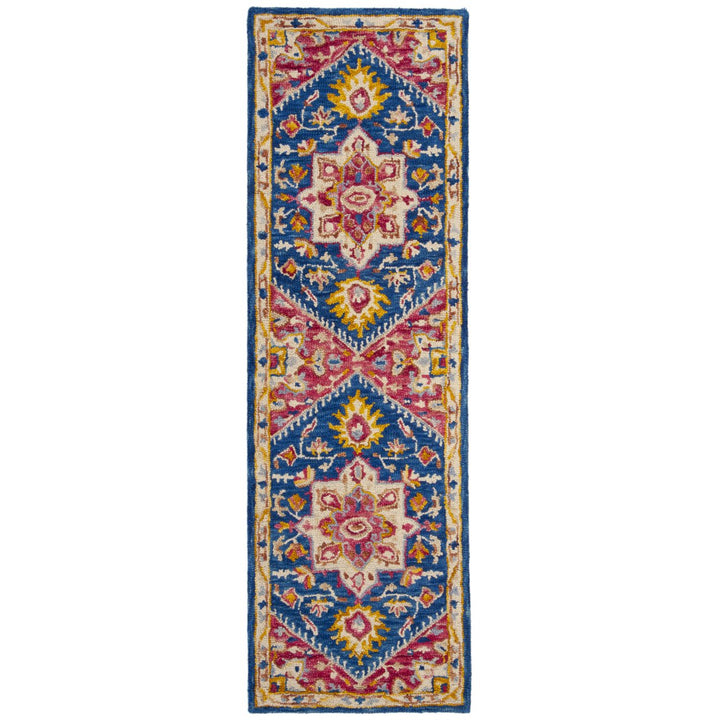 SAFAVIEH Aspen APN513N Handmade Navy / Fuchsia Rug Image 3