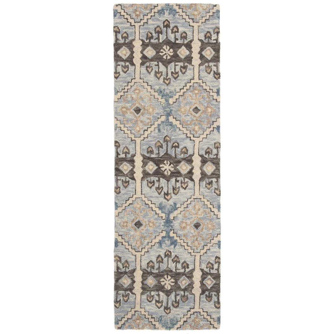 SAFAVIEH Aspen APN512M Handmade Light Blue / Cream Rug Image 1