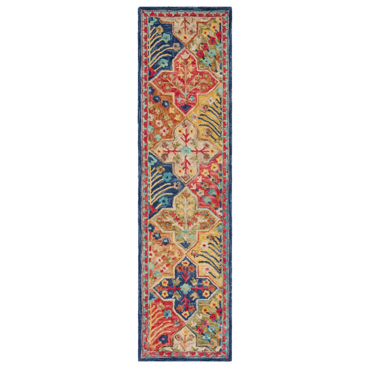 SAFAVIEH Aspen APN514M Handmade Blue / Orange Rug Image 3