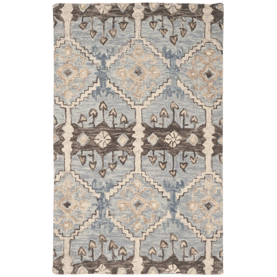 SAFAVIEH Aspen APN512M Handmade Light Blue / Cream Rug Image 9