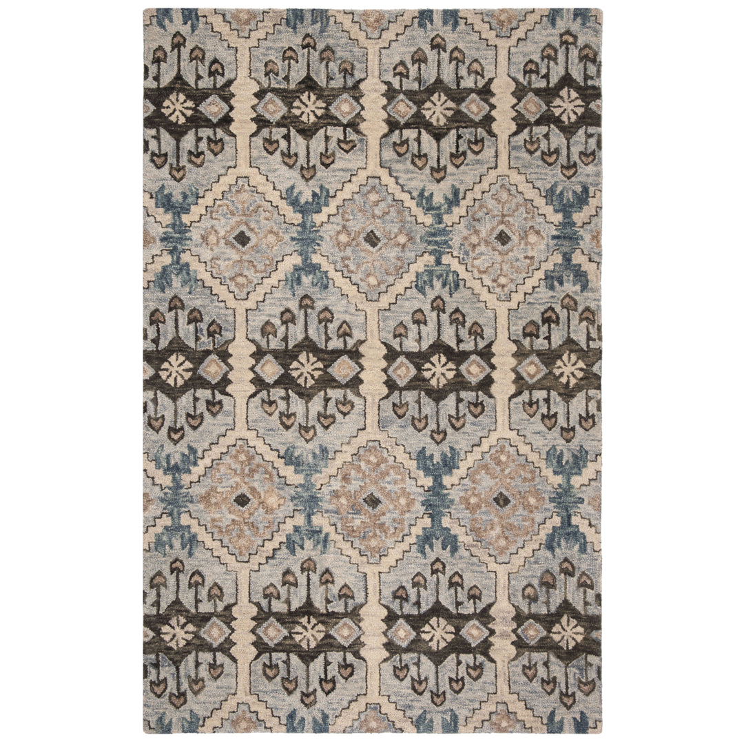 SAFAVIEH Aspen APN512M Handmade Light Blue / Cream Rug Image 11