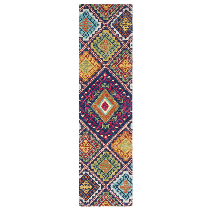 SAFAVIEH Aspen APN516M Handmade Blue / Multi Rug Image 1