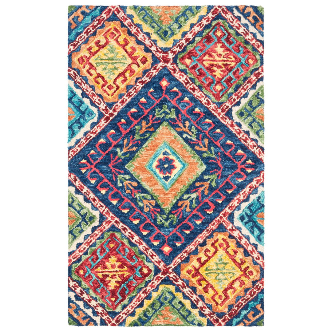 SAFAVIEH Aspen APN516M Handmade Blue / Multi Rug Image 6