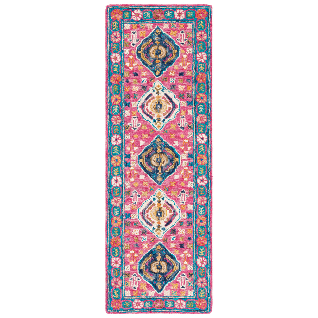 SAFAVIEH Aspen Collection APN527Q Handmade Red / Blue Rug Image 5