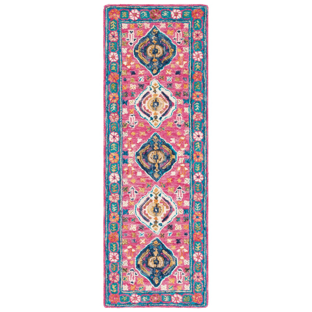 SAFAVIEH Aspen Collection APN527Q Handmade Red / Blue Rug Image 1