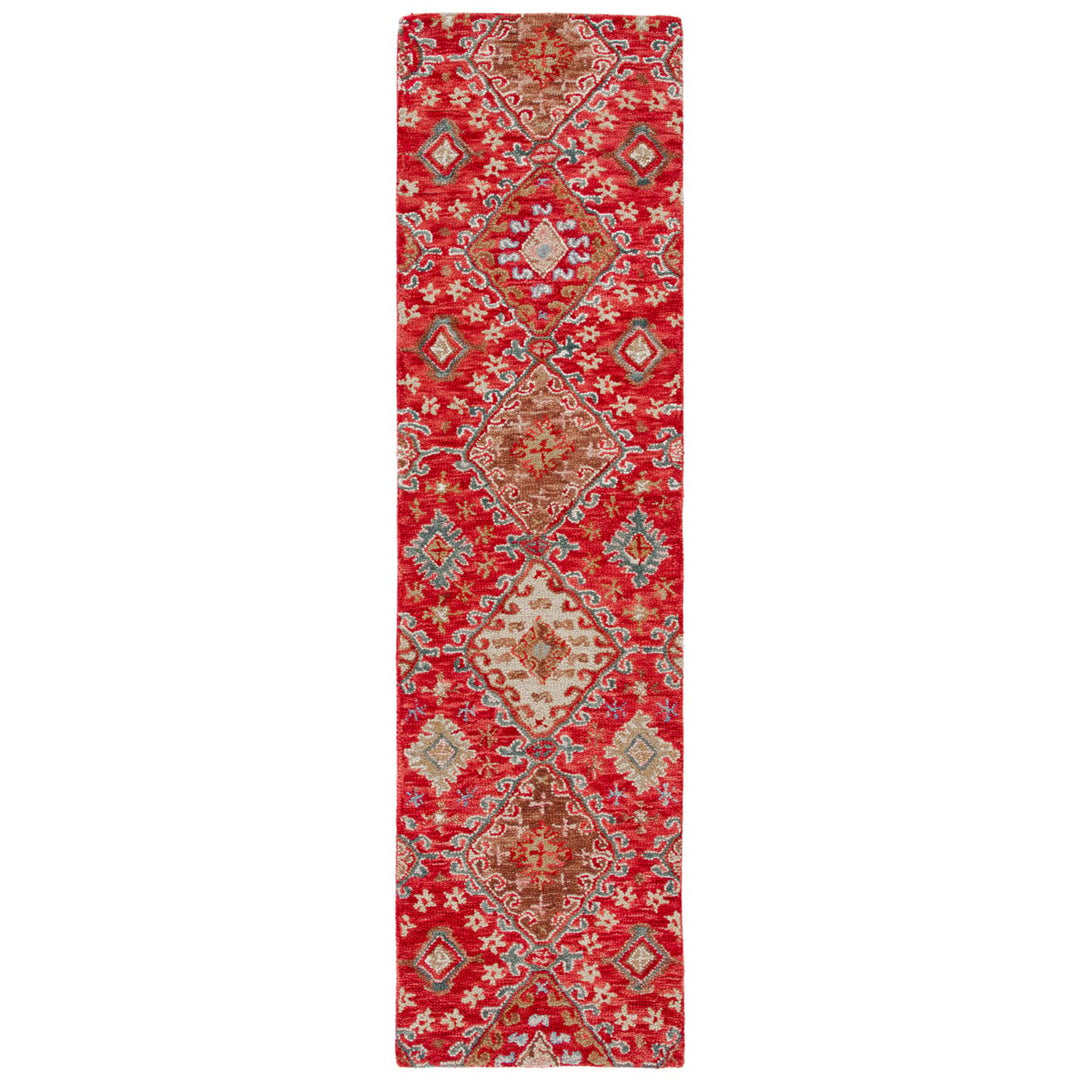 SAFAVIEH Aspen Collection APN529Q Handmade Red / Gold Rug Image 1