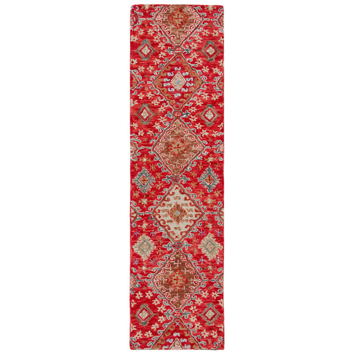 SAFAVIEH Aspen Collection APN529Q Handmade Red / Gold Rug Image 1