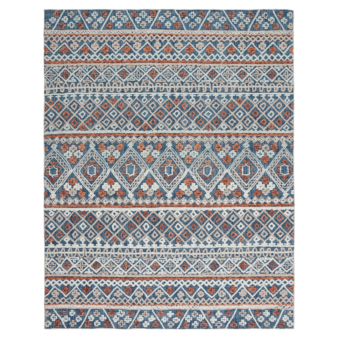 SAFAVIEH Aspen APN530M Handmade Blue / Orange Rug Image 1