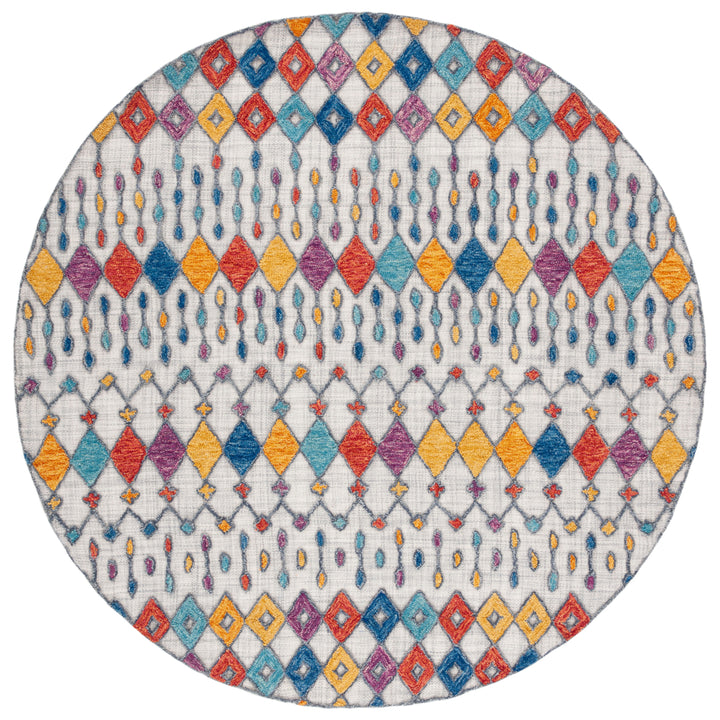 SAFAVIEH Aspen APN531F Handmade Light Grey / Blue Rug Image 4