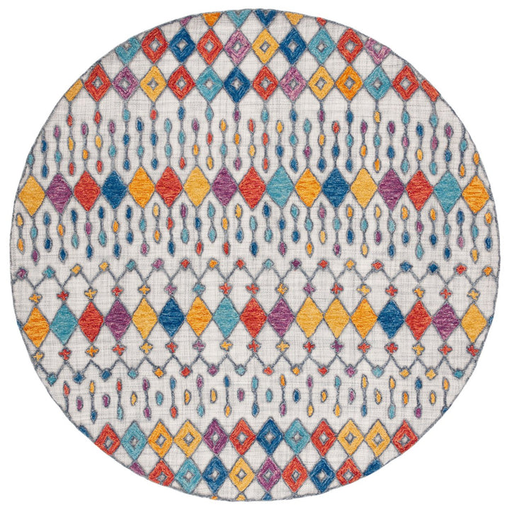 SAFAVIEH Aspen APN531F Handmade Light Grey / Blue Rug Image 1