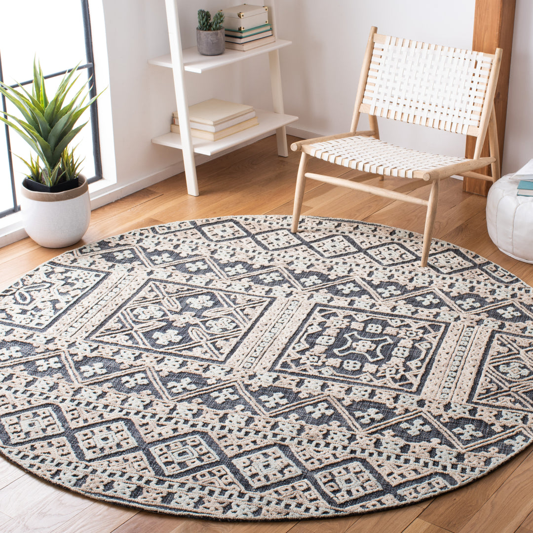 SAFAVIEH Aspen Collection APN532H Handmade Charcoal Rug Image 2