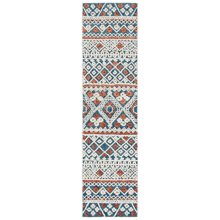 SAFAVIEH Aspen APN530M Handmade Blue / Orange Rug Image 5