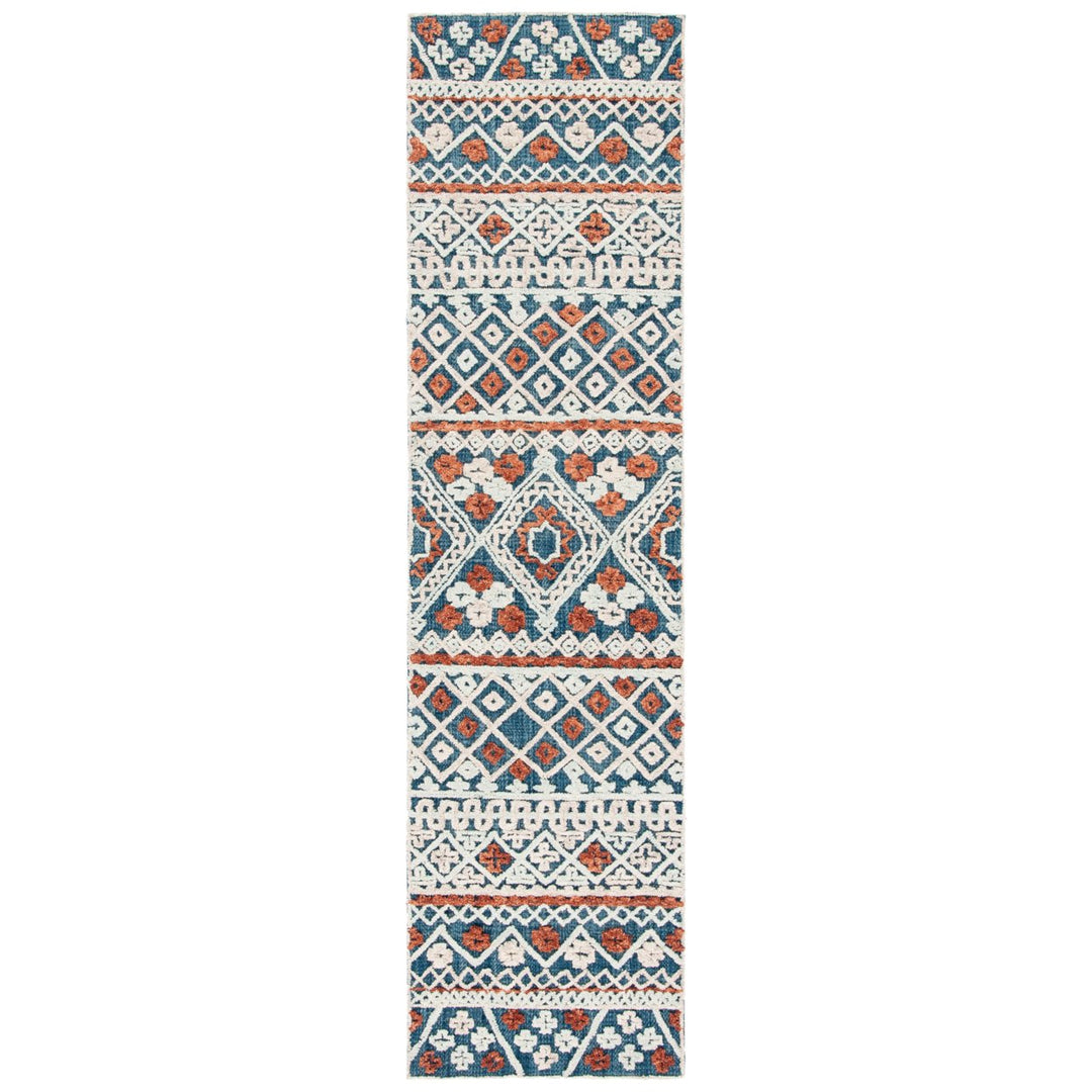 SAFAVIEH Aspen APN530M Handmade Blue / Orange Rug Image 1