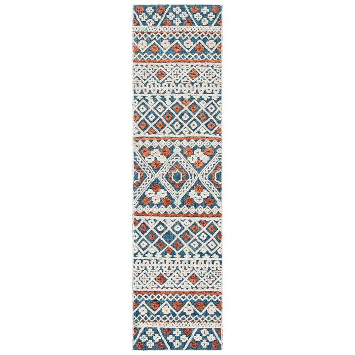 SAFAVIEH Aspen APN530M Handmade Blue / Orange Rug Image 1